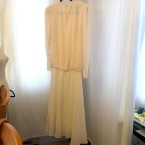 Ursula of Switzerland midi cream dress size 10